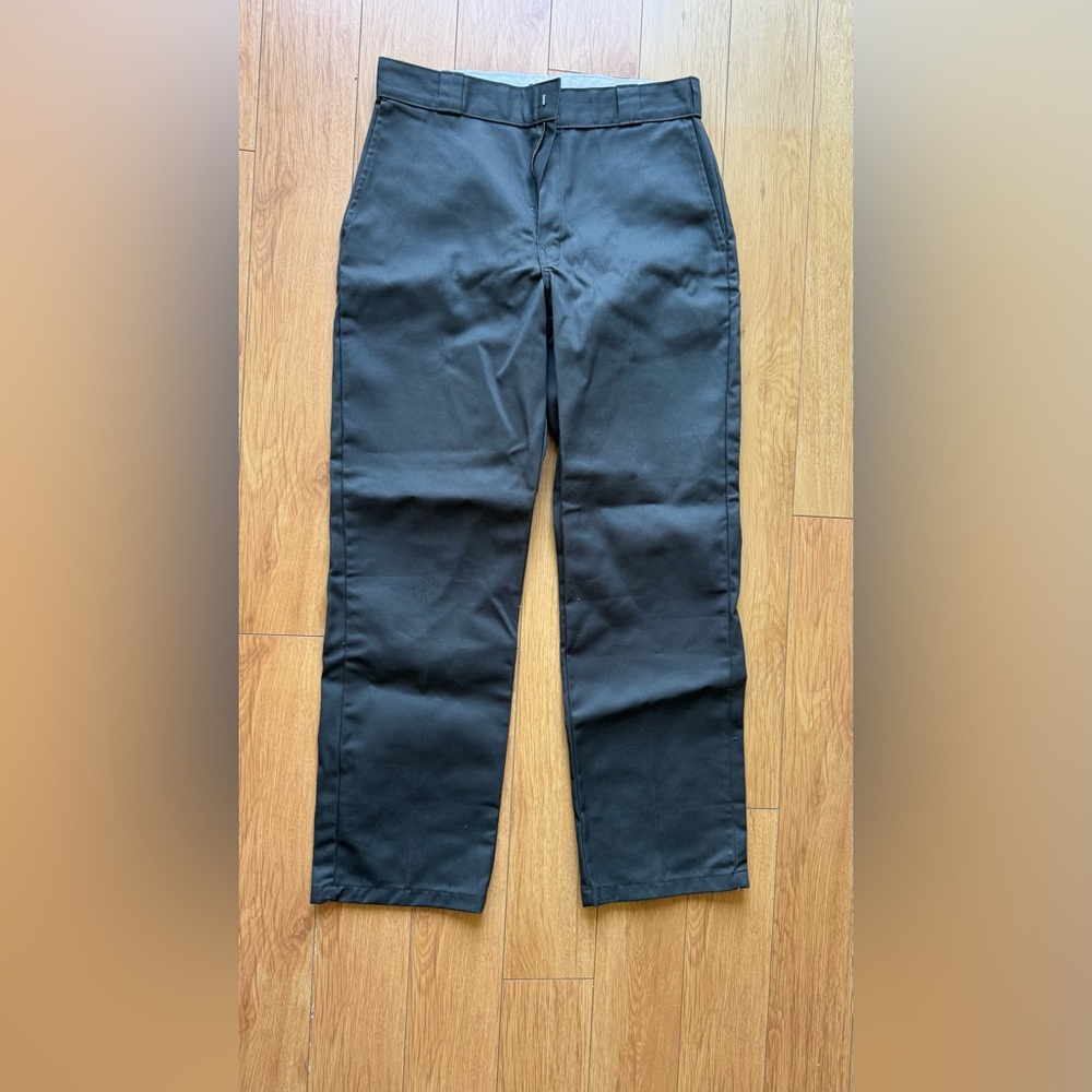 Dickies Black Flat Front Work Shorts